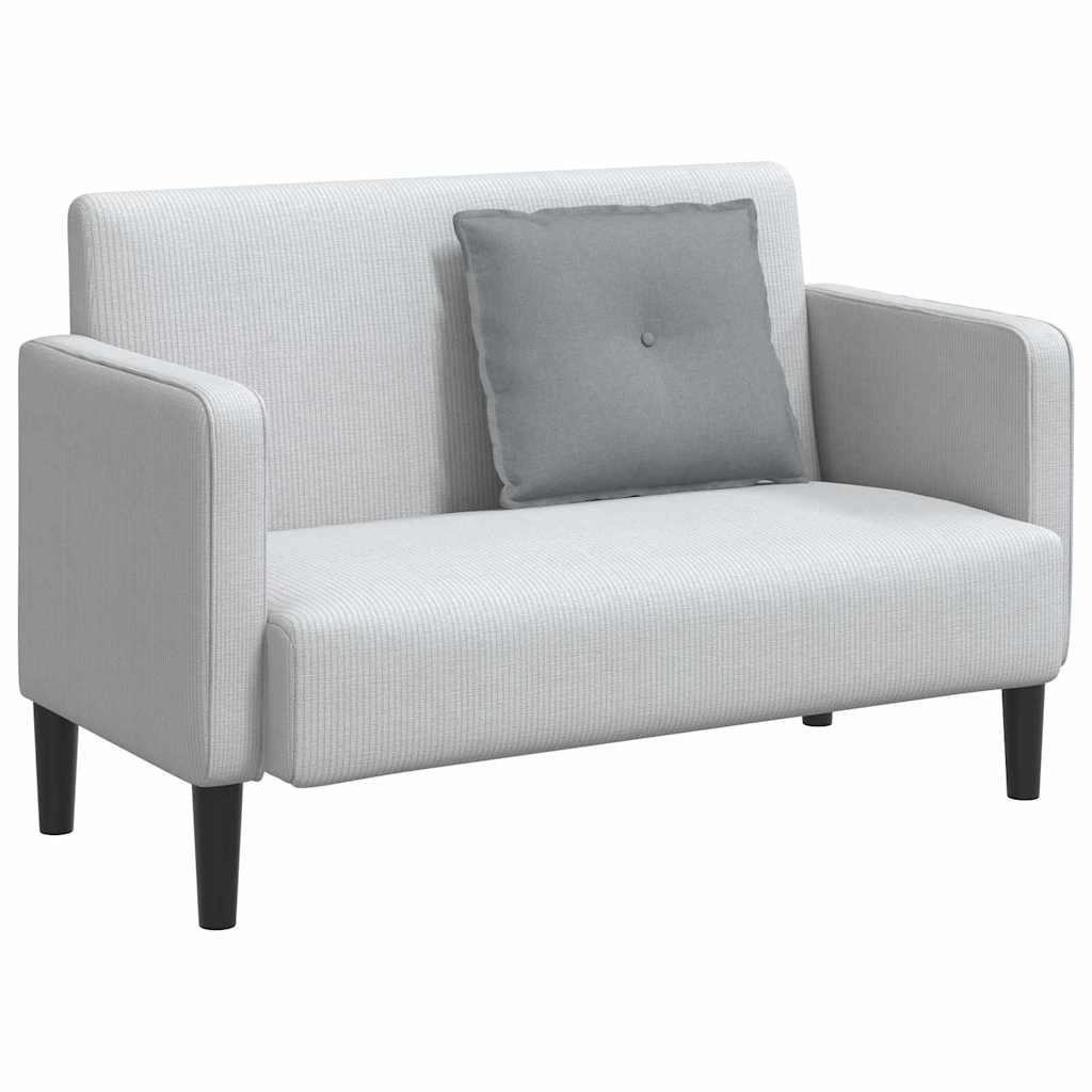 Rygpude Lysegrå 60 x 19 x 50 cm Stof