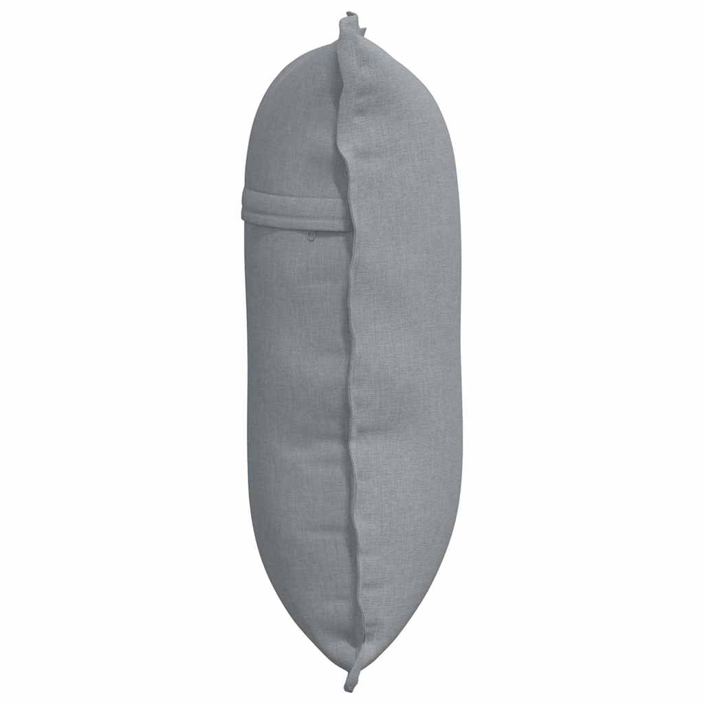 Rygpude Lysegrå 60 x 19 x 50 cm Stof