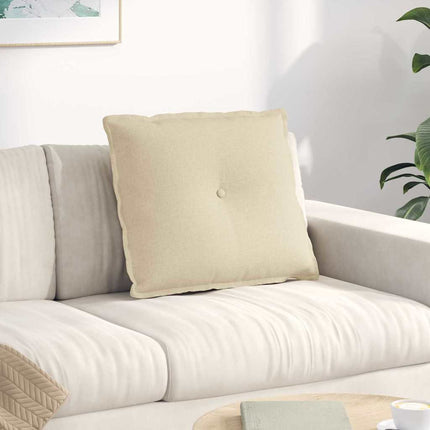 Rygpude Creme 60 x 19 x 50 cm Stof