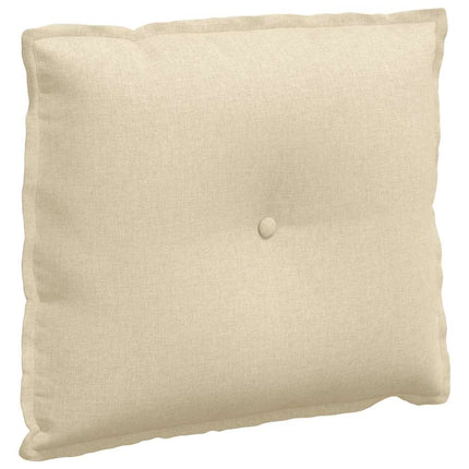 Rygpude Creme 60 x 19 x 50 cm Stof