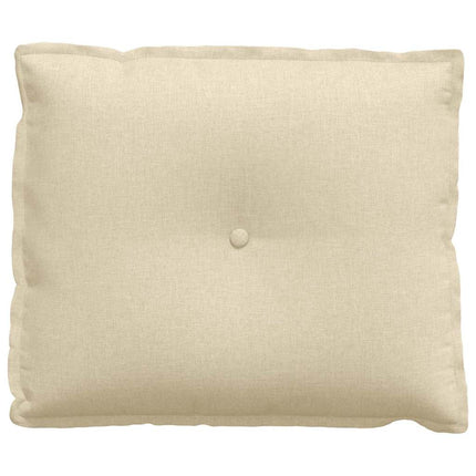 Rygpude Creme 60 x 19 x 50 cm Stof