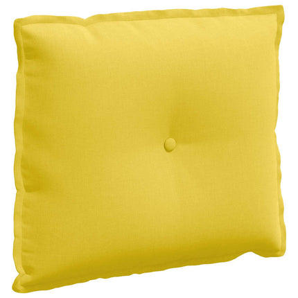 Rygpude Lys Gul 60 x 19 x 50 cm Stof