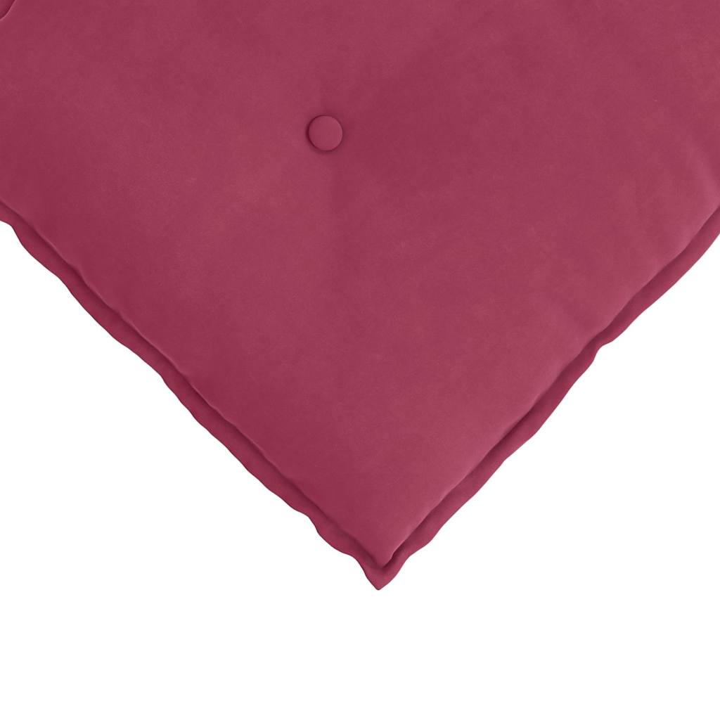 Rygpude Vinrød 60 x 50 cm Velourstof