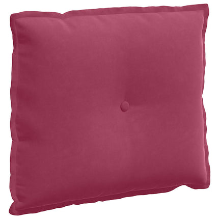 Rygpude Vinrød 60 x 50 cm Velourstof