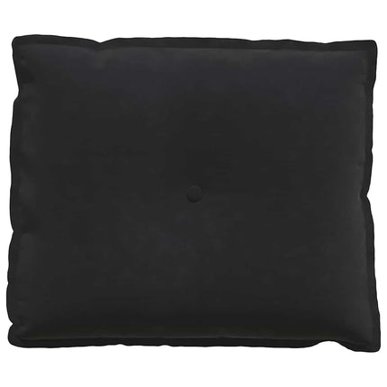 Rygpude Sort 60 x 50 cm Velourstof