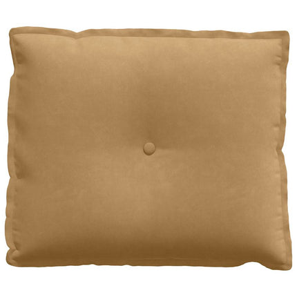 Rygpude Brun 60 x 50 cm Velourstof