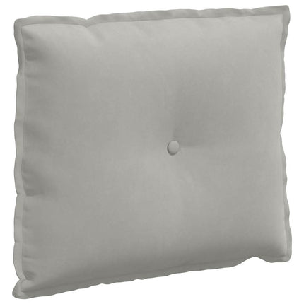 Rygpude Lysegrå 60 x 50 cm Mikrofiberstof