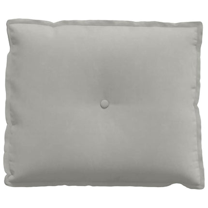 Rygpude Lysegrå 60 x 50 cm Mikrofiberstof