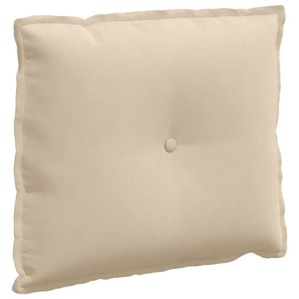 Rygpude Creme 60 x 50 cm Mikrofiberstof