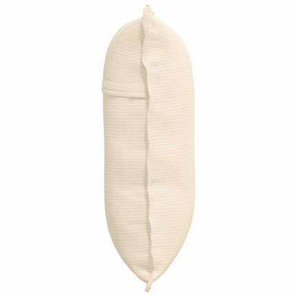Rygpude Creme 60 x 50 cm Velourstof