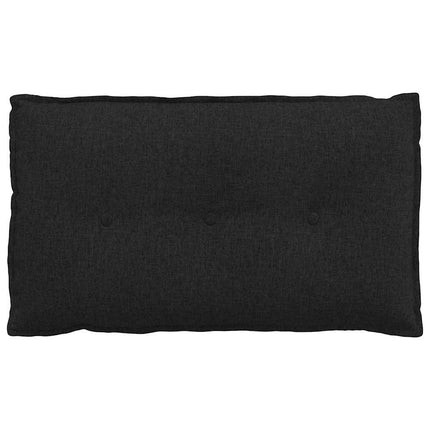 Rygpude Sort 80 x 19 x 50 cm Stof