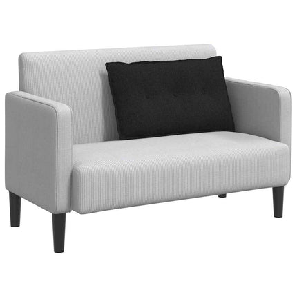 Rygpude Sort 80 x 19 x 50 cm Stof
