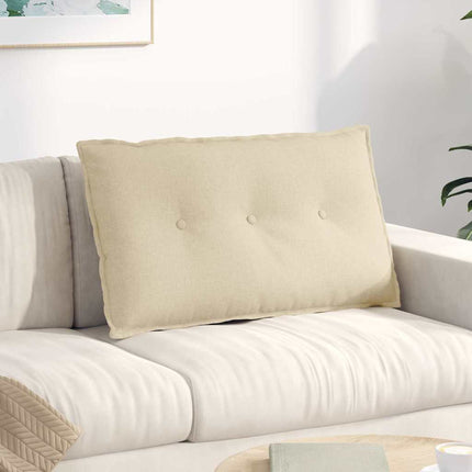 Rygpude Creme 80 x 19 x 50 cm Stof