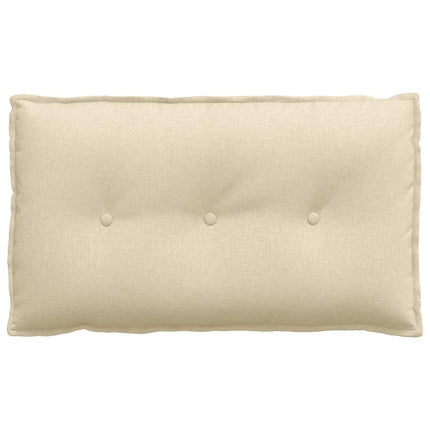 Rygpude Creme 80 x 19 x 50 cm Stof