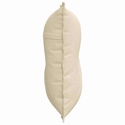 Rygpude Creme 80 x 19 x 50 cm Stof