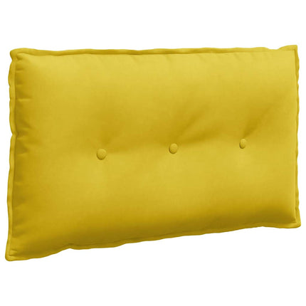 Rygpude Gul 80 x 50 cm Velourstof