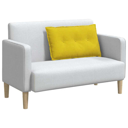 Rygpude Gul 80 x 50 cm Velourstof