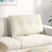 Rygpude Creme 80 x 50 cm Velourstof