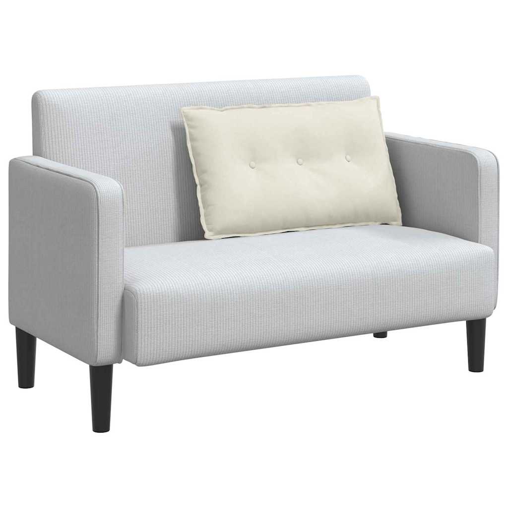 Rygpude Creme 80 x 50 cm Velourstof