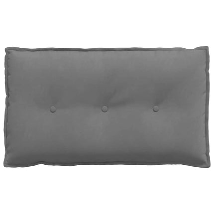 Rygpude Mørkegrå 80 x 50 cm Mikrofiberstof