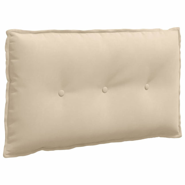 Rygpude Creme 80 x 50 cm Mikrofiberstof
