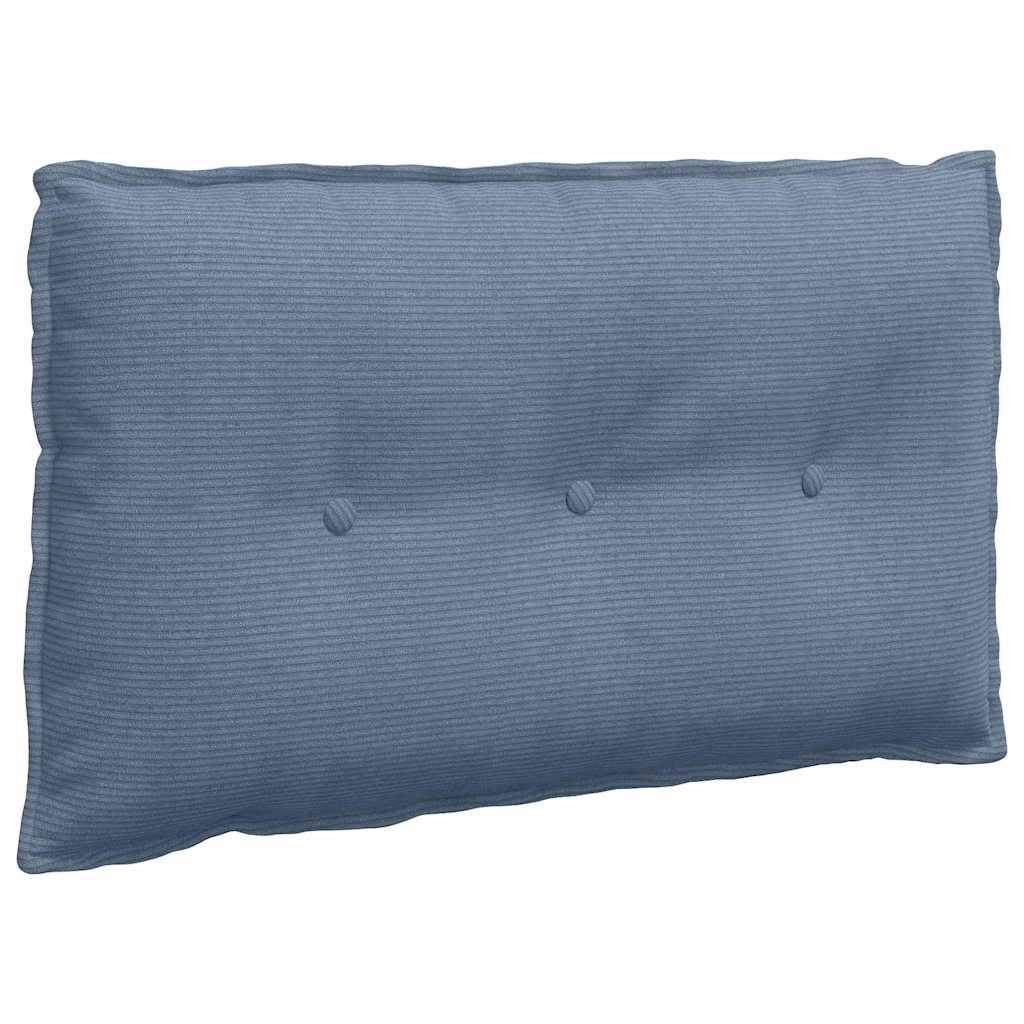Rygpude Blå 80 x 50 cm Velourstof