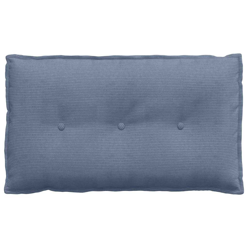 Rygpude Blå 80 x 50 cm Velourstof
