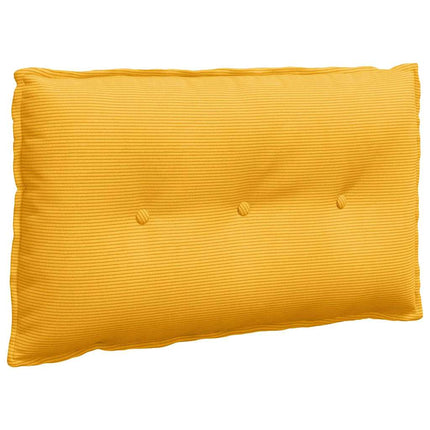 Rygpude Lys Gul 80 x 50 cm Velourstof