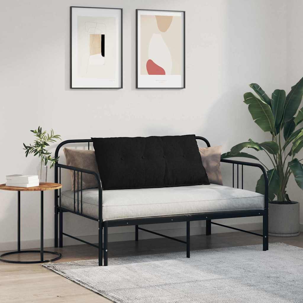 Rygpude Sort 100 x 19 x 50 cm Stof
