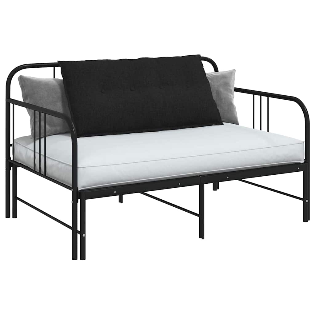 Rygpude Sort 100 x 19 x 50 cm Stof