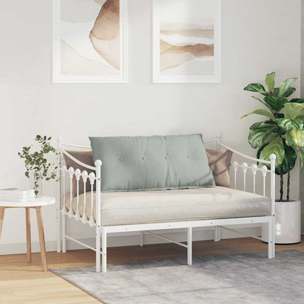Rygpude Lysegrå 100 x 50 cm Velourstof