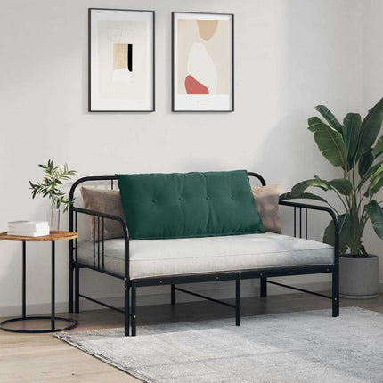 Rygpude Mørkegrøn 100 x 50 cm Velourstof