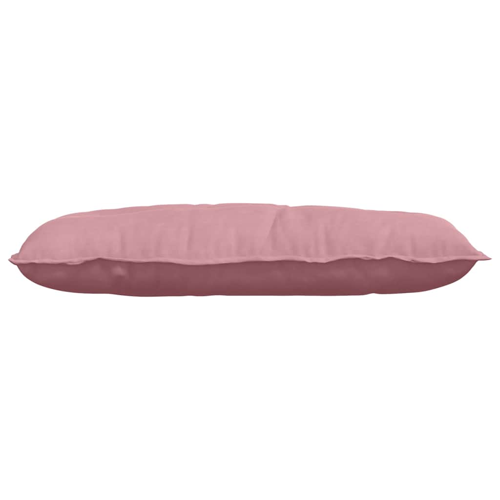 Rygpude Lyserød 100 x 50 cm Velourstof