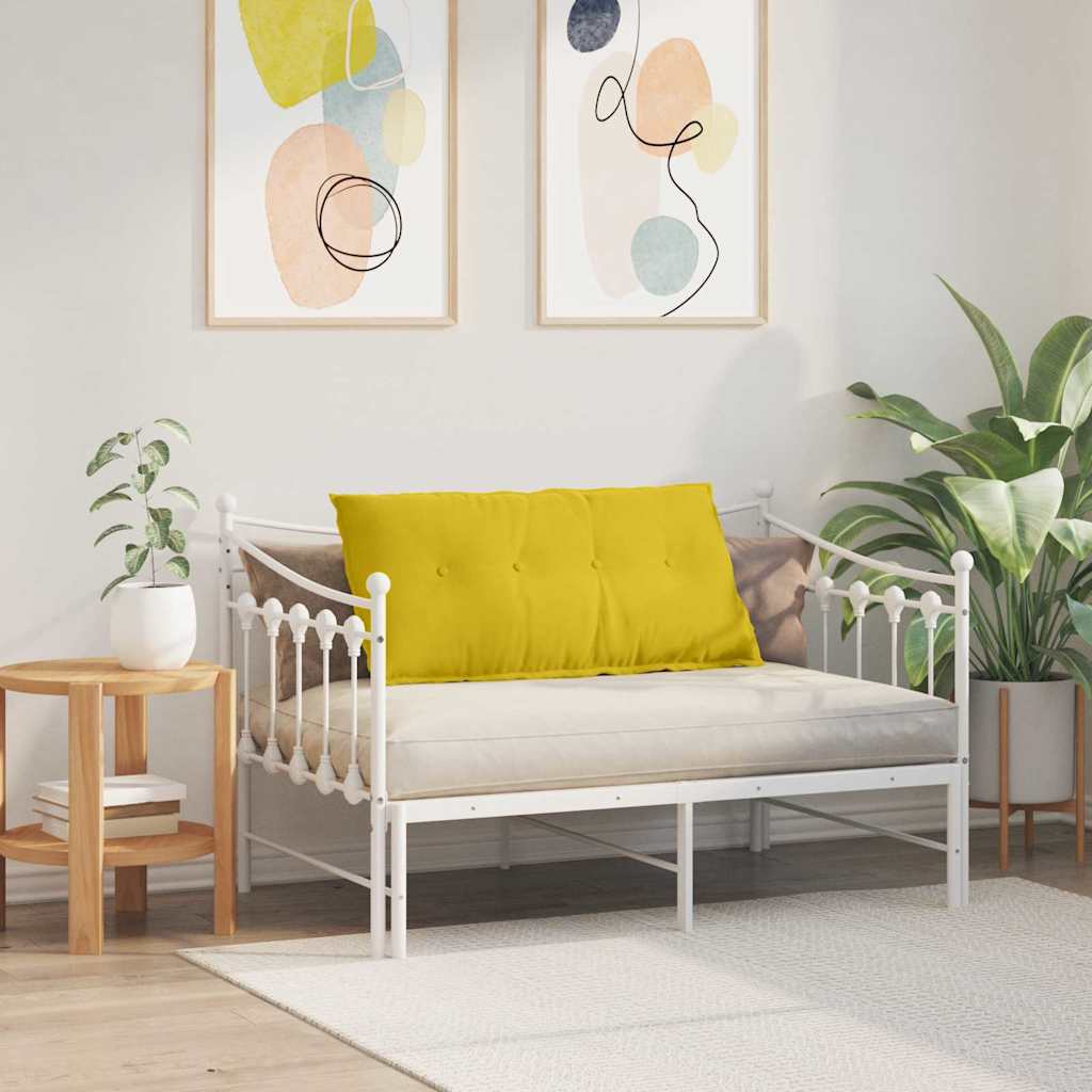 Rygpude Gul 100 x 50 cm Velourstof