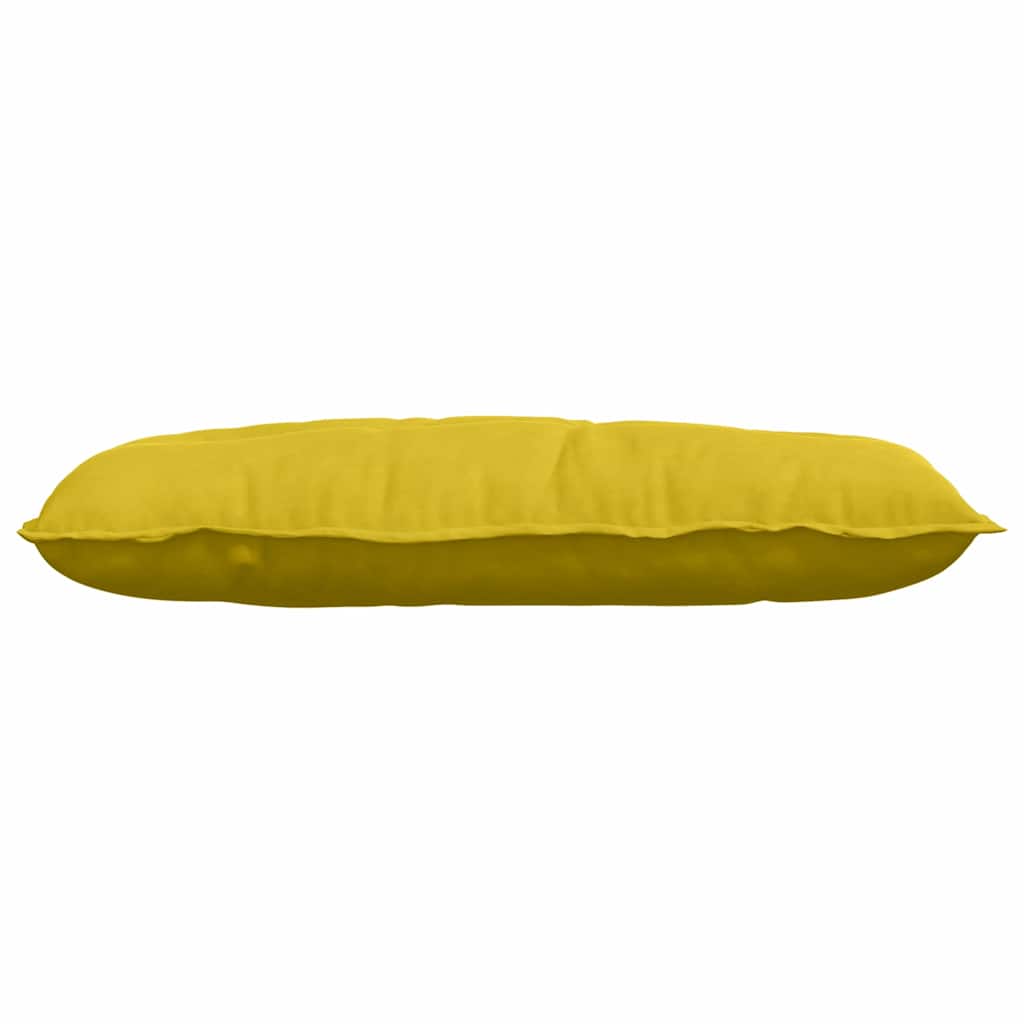 Rygpude Gul 100 x 50 cm Velourstof