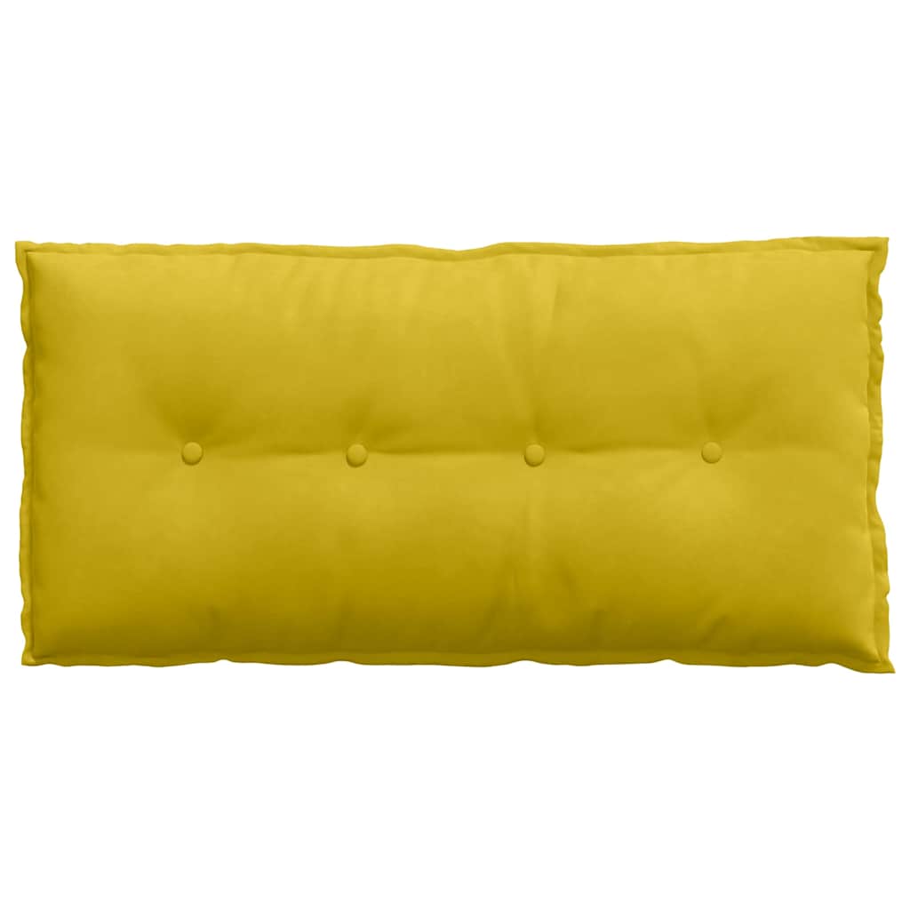 Rygpude Gul 100 x 50 cm Velourstof