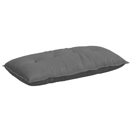 Rygpude Mørkegrå 100 x 50 cm Mikrofiberstof