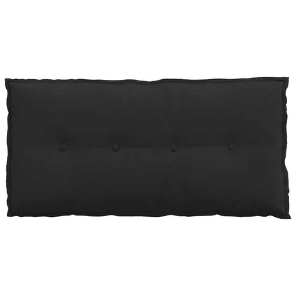 Rygpude Sort 100 x 50 cm Mikrofiberstof