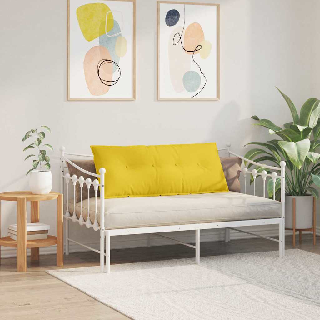 Rygpude Lys Gul 120 x 19 x 50 cm Stof