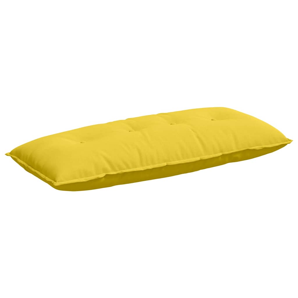Rygpude Lys Gul 120 x 19 x 50 cm Stof