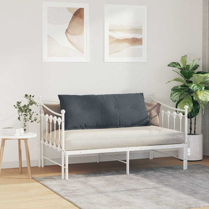 Rygpude Mørkegrå 120 x 50 cm Velourstof