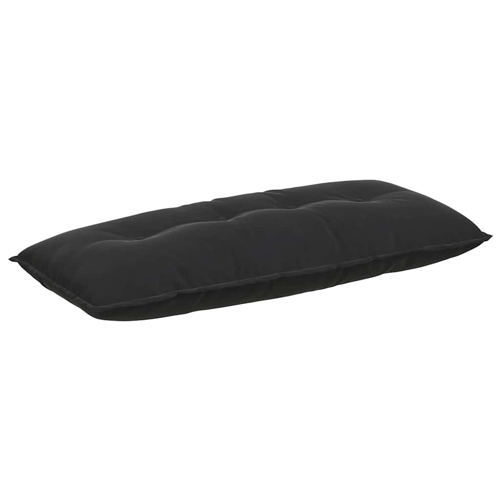 Rygpude Sort 120 x 50 cm Velourstof
