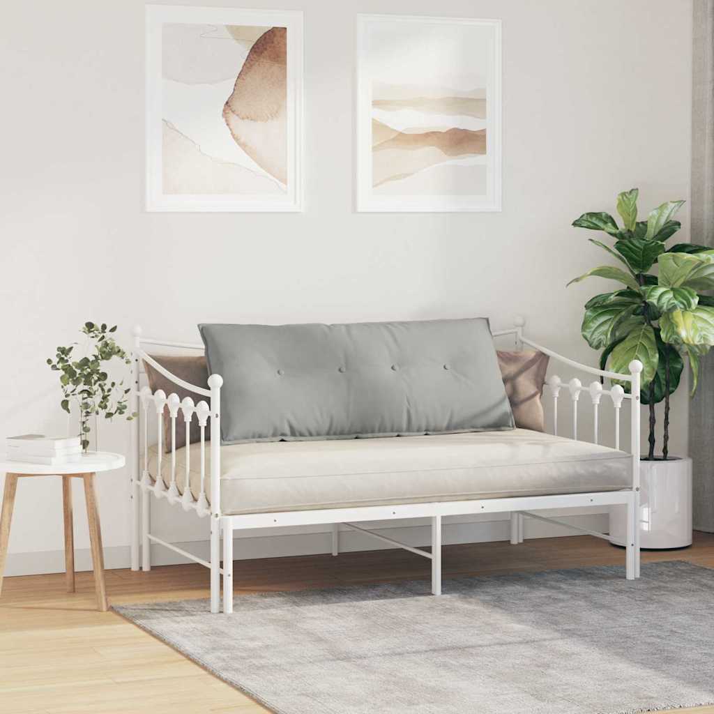 Rygpude Lysegrå 120 x 50 cm Mikrofiberstof