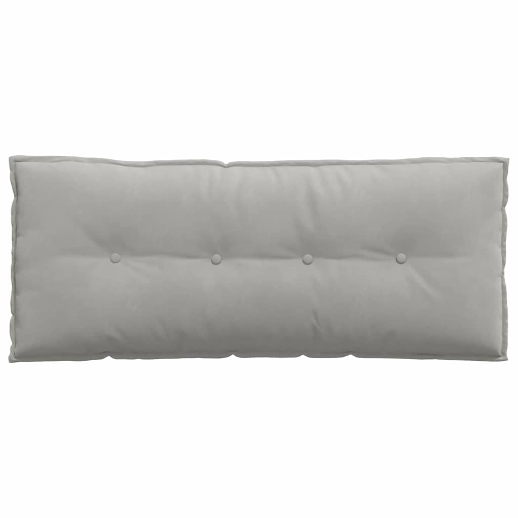 Rygpude Lysegrå 120 x 50 cm Mikrofiberstof
