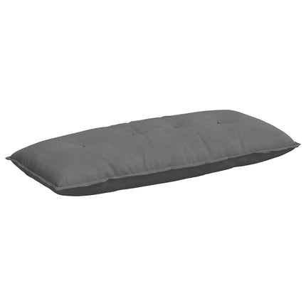 Rygpude Mørkegrå 120 x 50 cm Mikrofiberstof