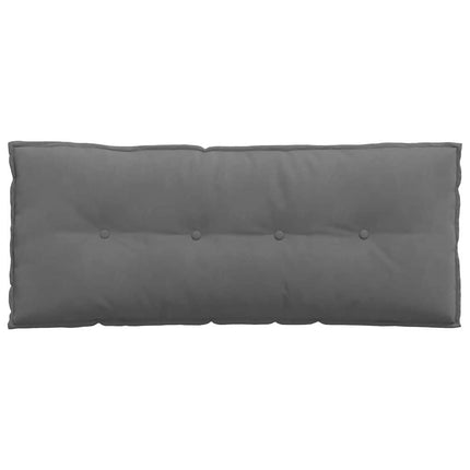 Rygpude Mørkegrå 120 x 50 cm Mikrofiberstof