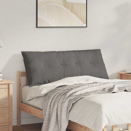 Rygpude Lysegrå 120 x 50 cm Velourstof