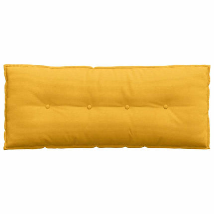 Rygpude Lys Gul 120 x 50 cm Velourstof