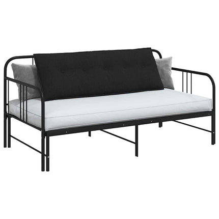 Rygpude Sort 140 x 19 x 50 cm Stof