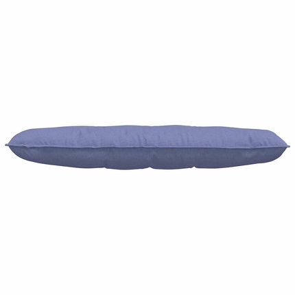 Rygpude Jeans blå 140 x 19 x 50 cm Stof